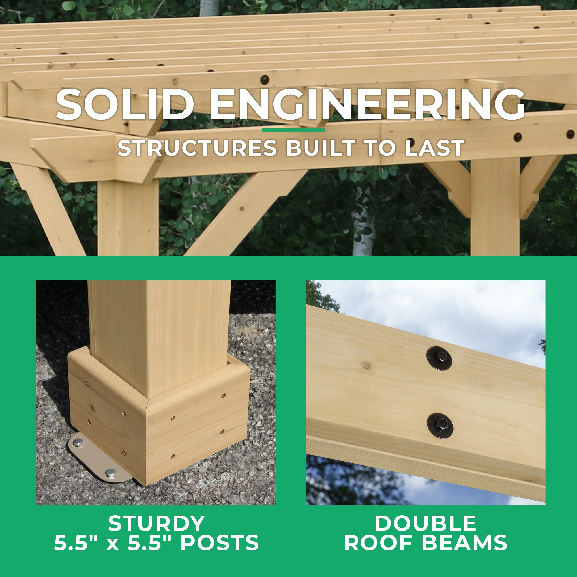 10 x 22 Meridian Pergola - Image 7