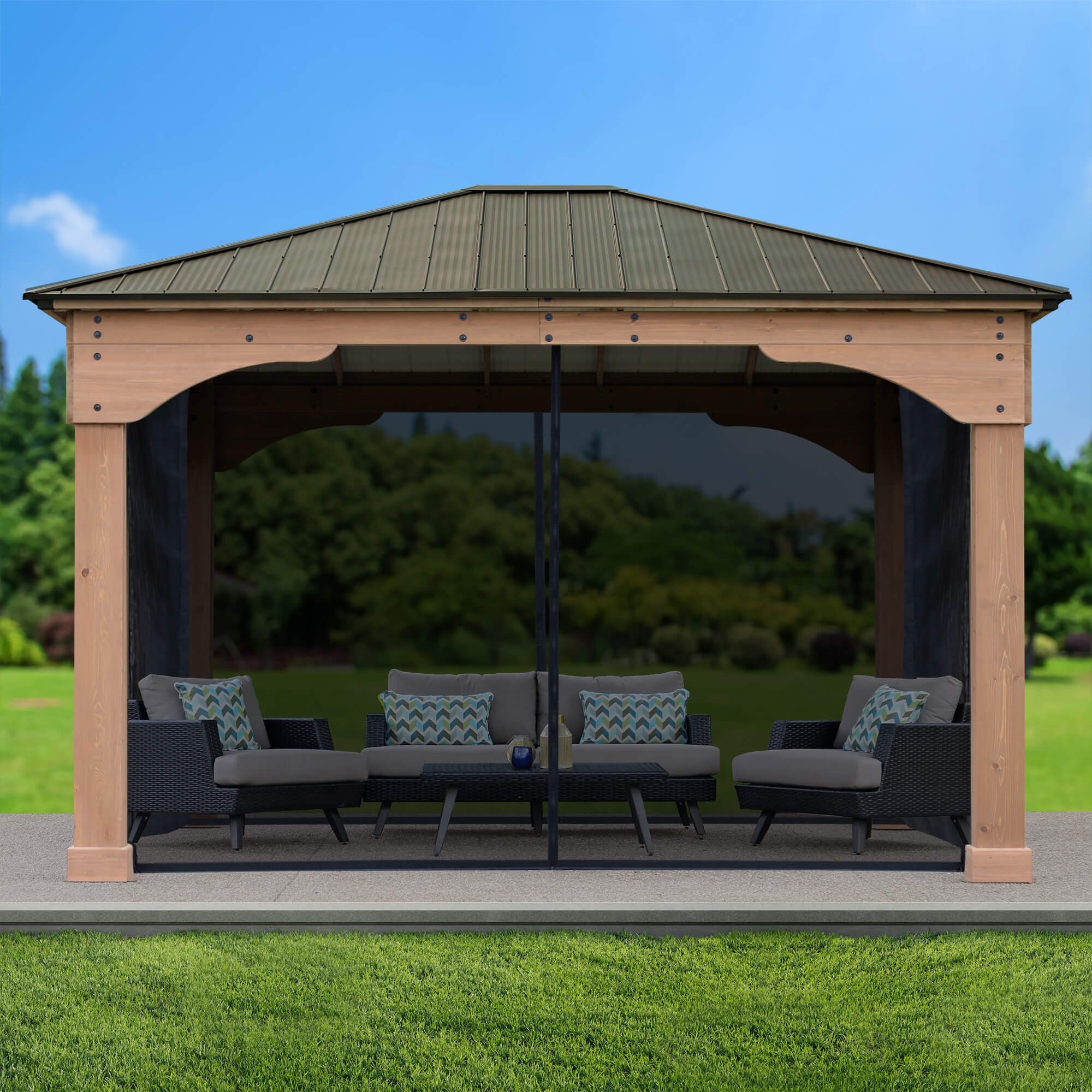 12 x 14 Gazebo Mosquito Mesh Kit - Image 4