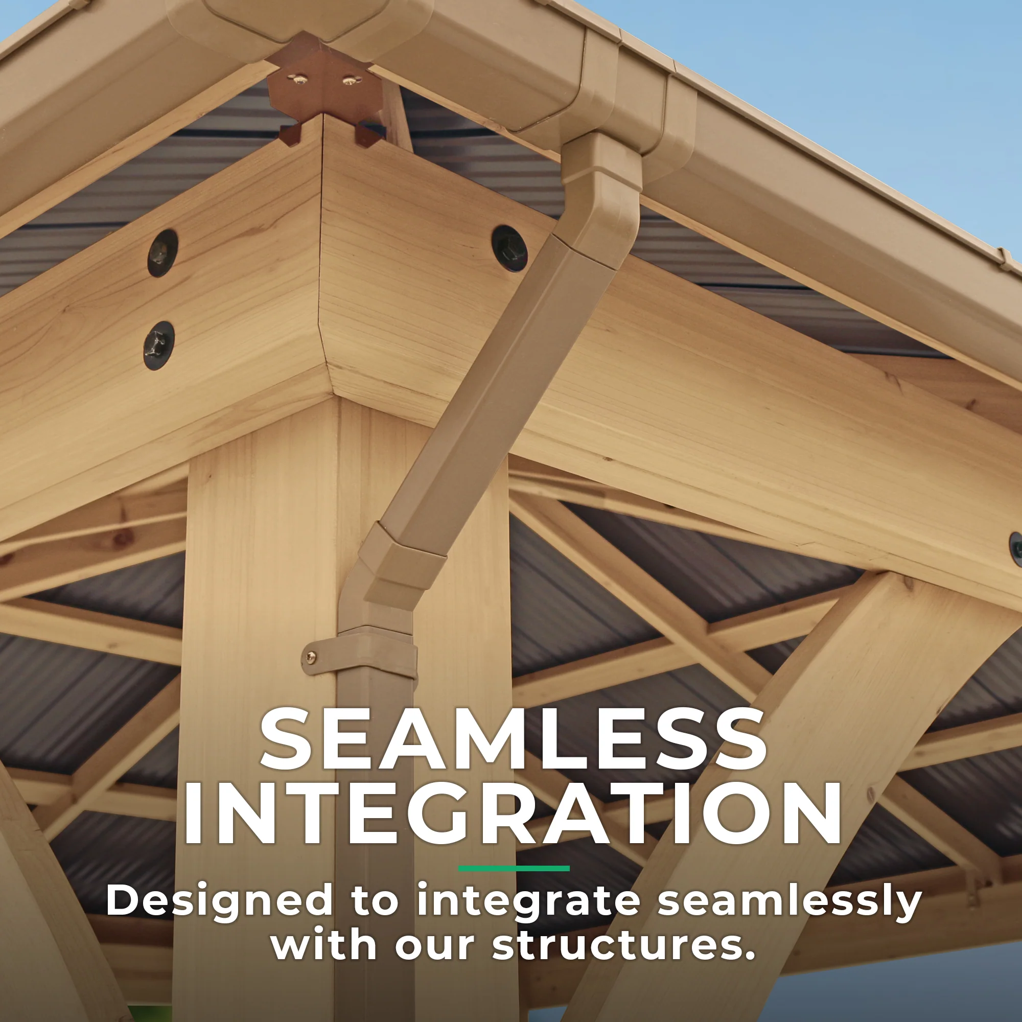 Rain Gutter Kit For The 10 x 12 Meridian Gazebo - Image 3