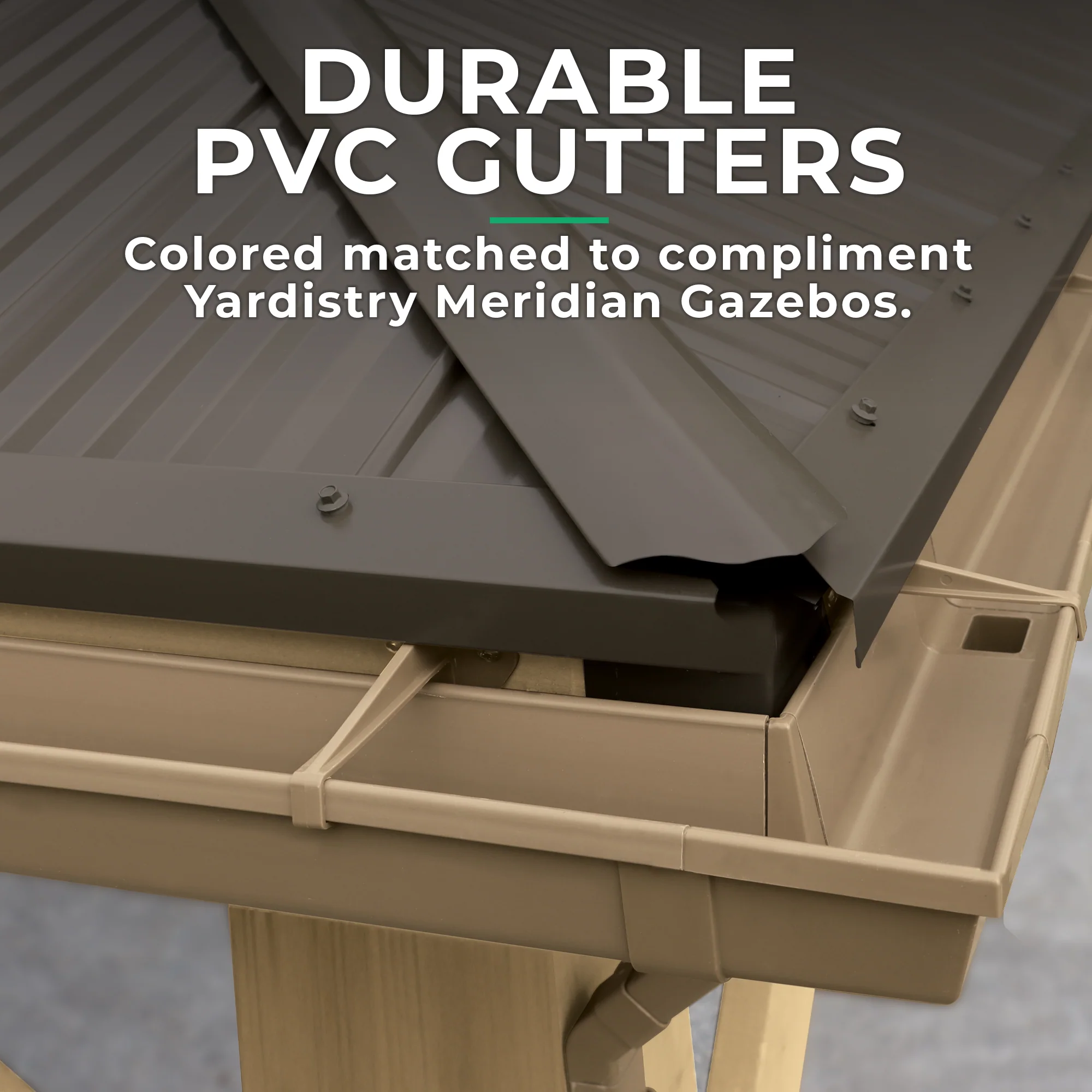 Rain Gutter Kit For The 10 x 12 Meridian Gazebo - Image 6